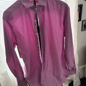 Robert Graham Vibrant Pink Casual Shirt